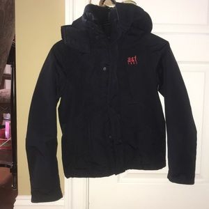 Abercrombie Hooded Winter Coat with Front Pockets